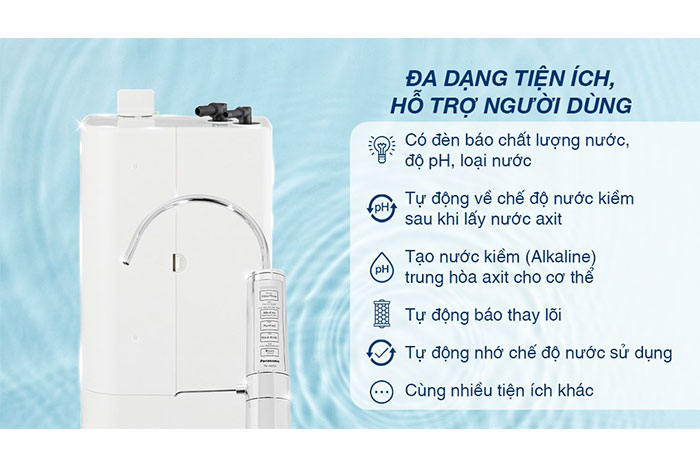 Hình ảnh sản phẩm - [TK-AB50-ZEX] Máy Lọc Nước Ion Kiềm Panasonic 5 Tấm Điện Cực
