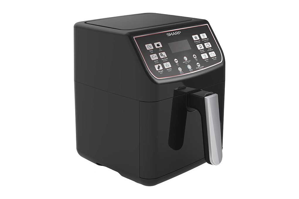 Hình ảnh sản phẩm - [KF-AF55EV-BK] Nồi Chiên Không Dầu Sharp 5.5 Lít