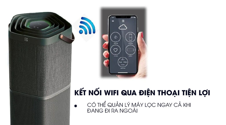 Điều khiển Wifi  - Máy lọc không khí Electrolux PA91-406GY