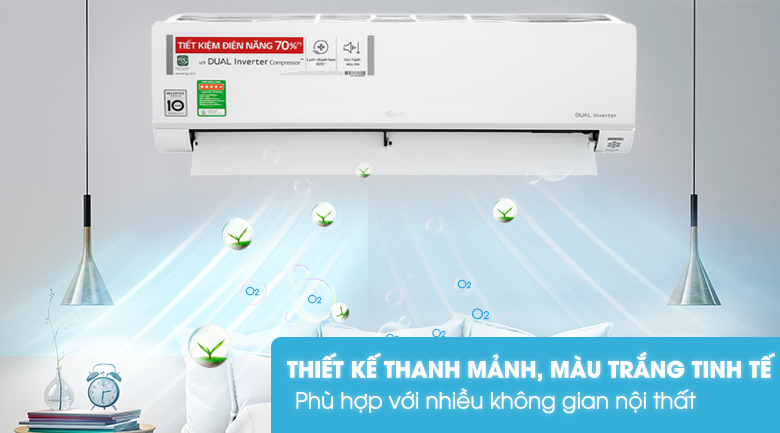 Máy lạnh LG Inverter 1 HP V10API1 - Thiết kế 