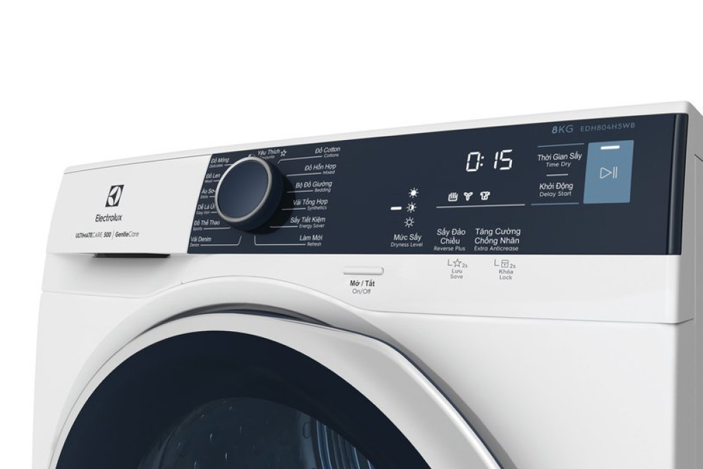 Hình ảnh sản phẩm - [EDH804H5WB] Máy sấy bơm nhiệt Electrolux 8 kg