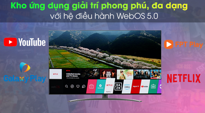 Smart Tivi NanoCell LG 4K 55 inch 55NANO86TNA - Hệ điều hành WebOS 5.0