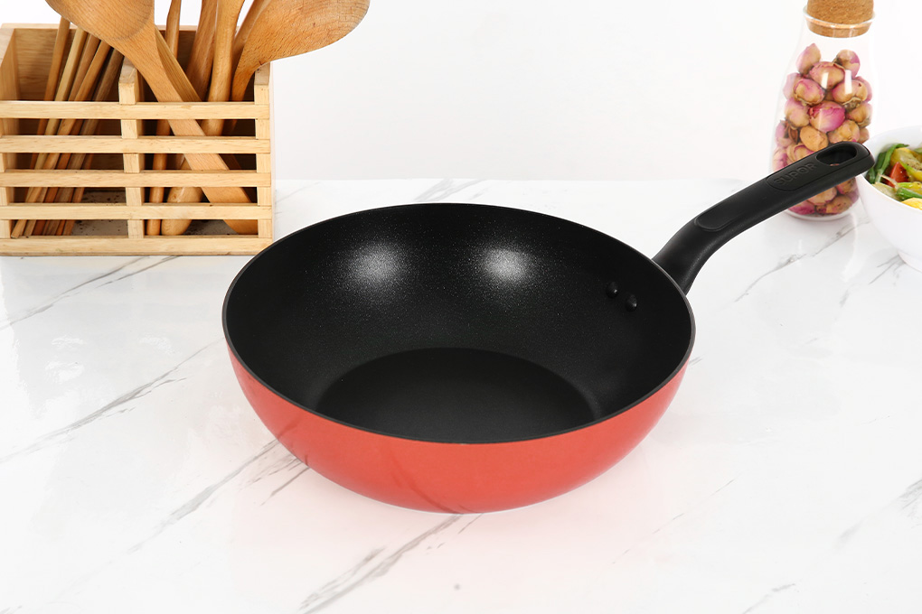 Hình ảnh sản phẩm - [H22104-C26] Chảo nhôm sâu chống dính đáy từ 26 cm Supor Trendy (4 cái/thùng)