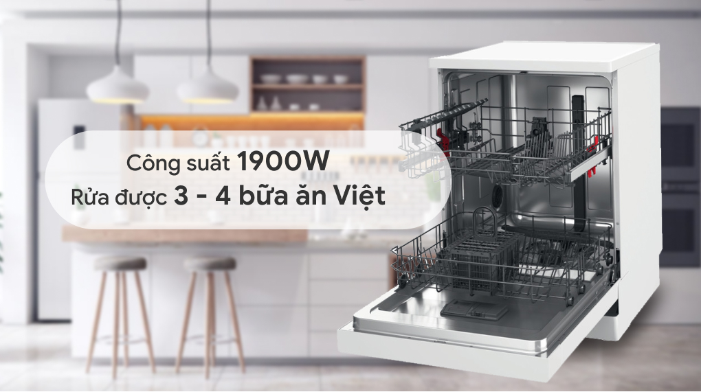 Máy rửa chén độc lập Whirlpool WFE 2B19 - Công suất hoạt động