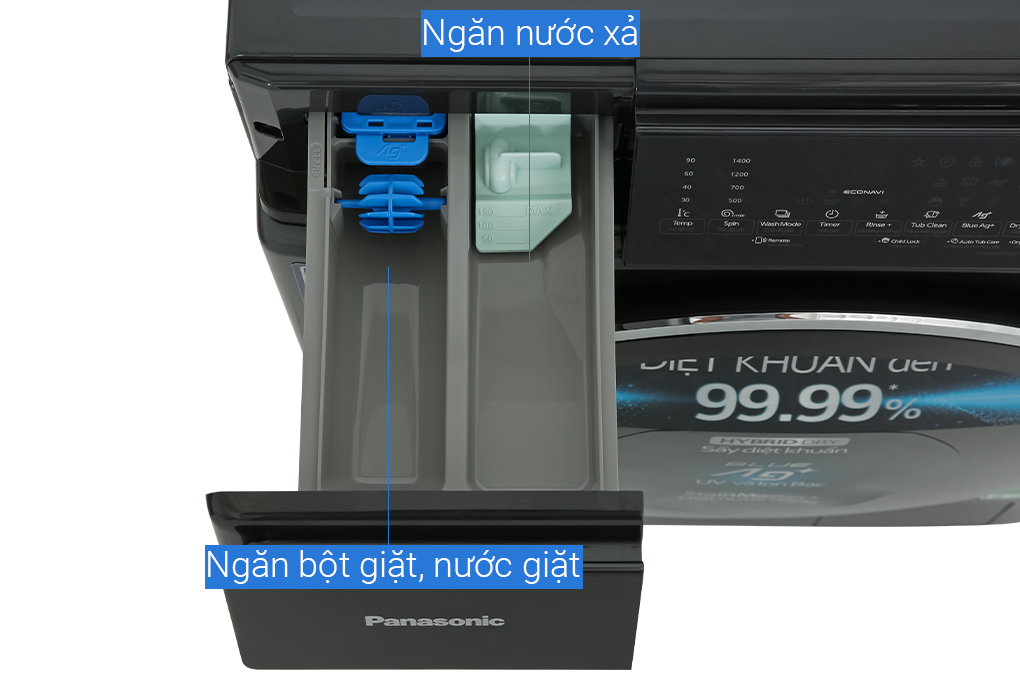 Hình ảnh sản phẩm - [NA-S056FR1BV] Máy giặt sấy Panasonic Inverter 10.5 kg/6 kg