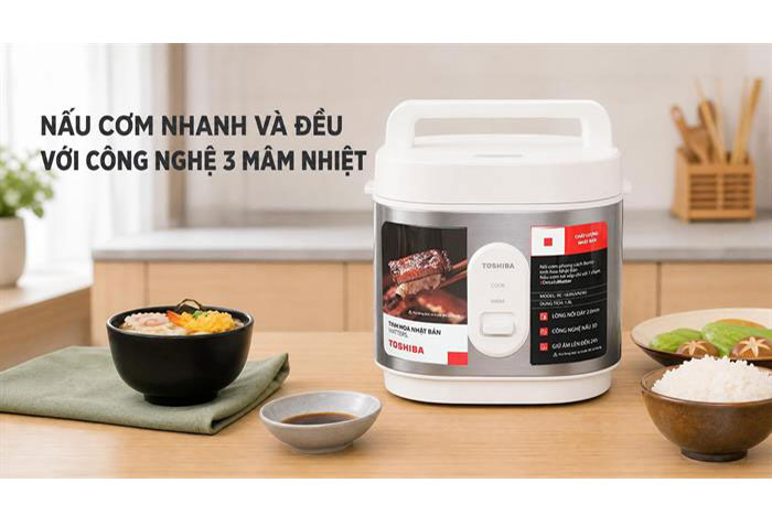 Hình ảnh sản phẩm - [RC-18JRUVN(W)] Nồi Cơm Điện Toshiba 1.8 Lít