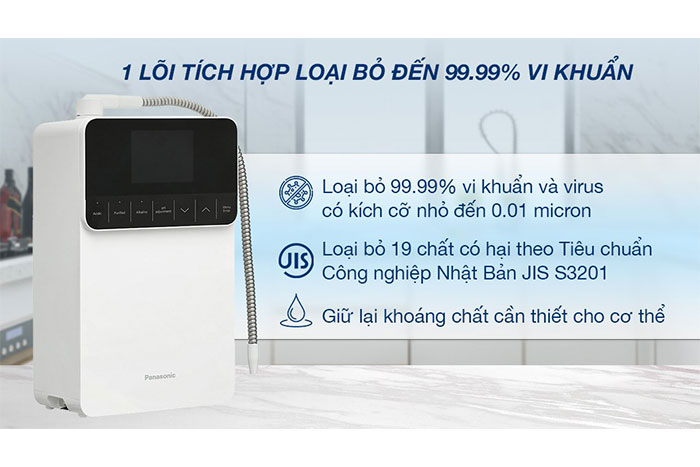 Hình ảnh sản phẩm - [TK-AS700-WVN] Máy Lọc Nước Điện Giải Ion Kiềm Panasonic 5 Tấm Điện Cực