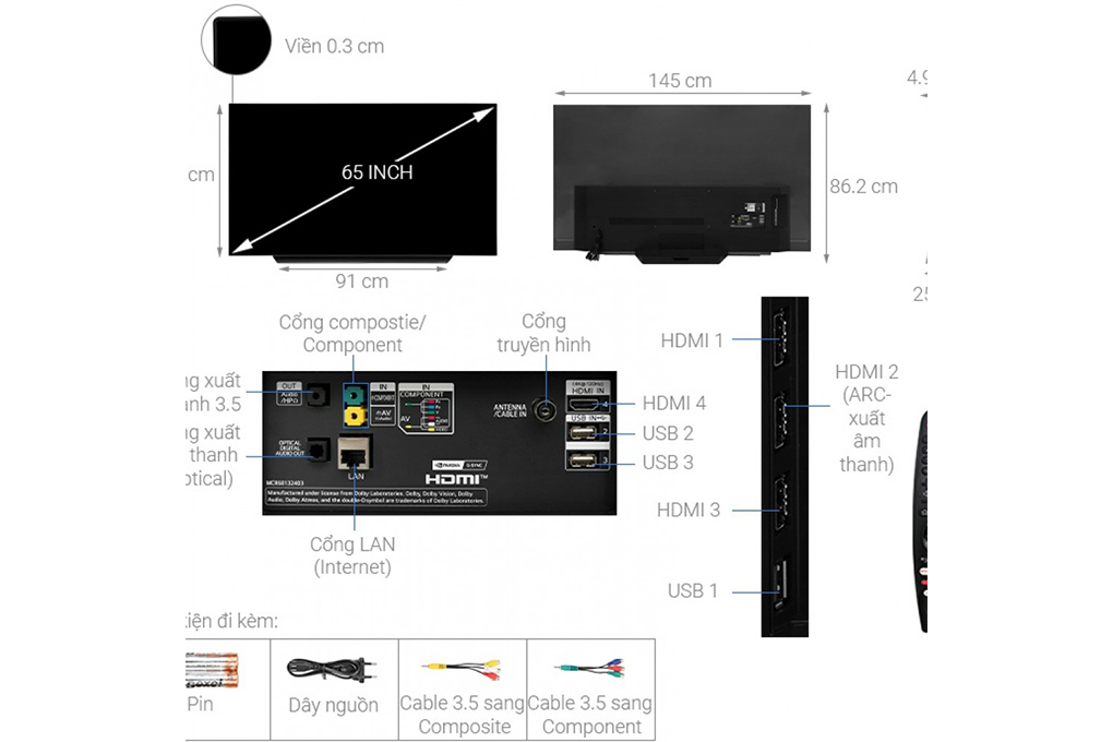 Hình ảnh sản phẩm - [OLED65CXPTA] Smart Tivi OLED LG 4K 65 Inch OLED65CXPTA