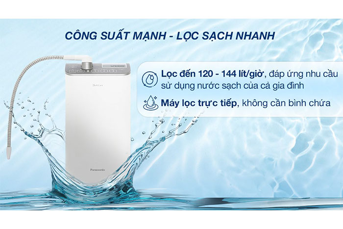 Hình ảnh sản phẩm - [TK-AS500-ZVN] Máy Lọc Nước Ion Kiềm Panasonic 3 Tấm Điện Cực