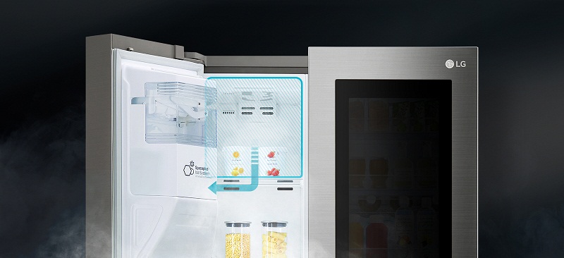 Độc đáo với hệ thống làm đá tự động, tiết kiệm không gian - Tủ lạnh LG Inverter InstaView Door-in-Door 601 lít GR-X247JS