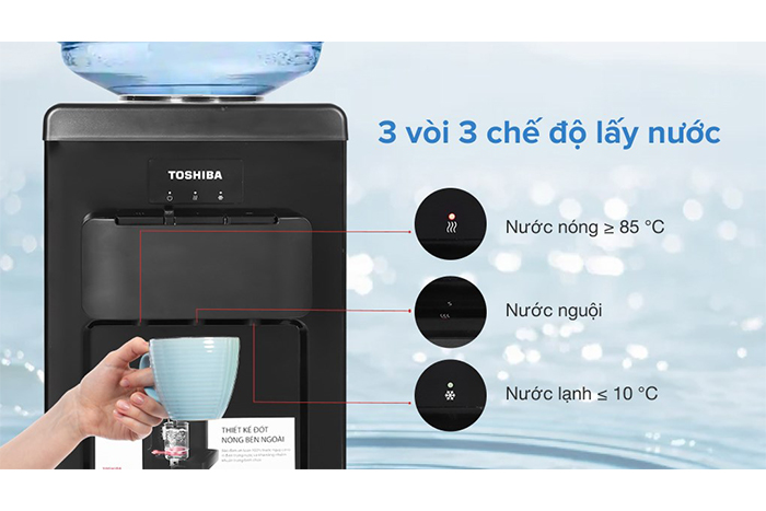 Hình ảnh sản phẩm - [ RWF-W1917TV ] Máy Nước Nóng Lạnh Toshiba