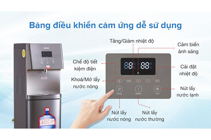 Hình ảnh sản phẩm - [ RWF-W1830UVBV(T) ] Máy Nước Nóng Lạnh Toshiba