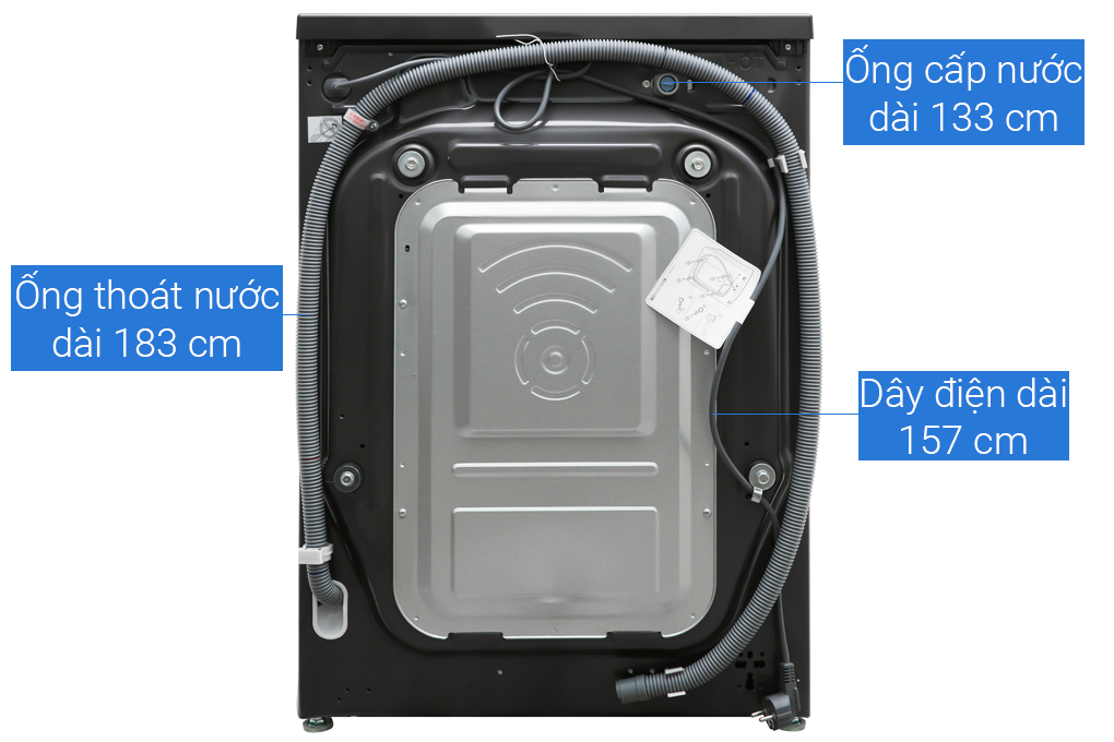 Hình ảnh sản phẩm - [FV1450S2B] Máy giặt LG Inverter 10.5 kg FV1450S2B