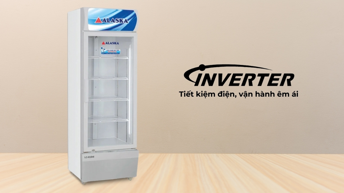 Công nghệ Inverter giúp tủ mát vận hành êm ái, tiết kiệm điện