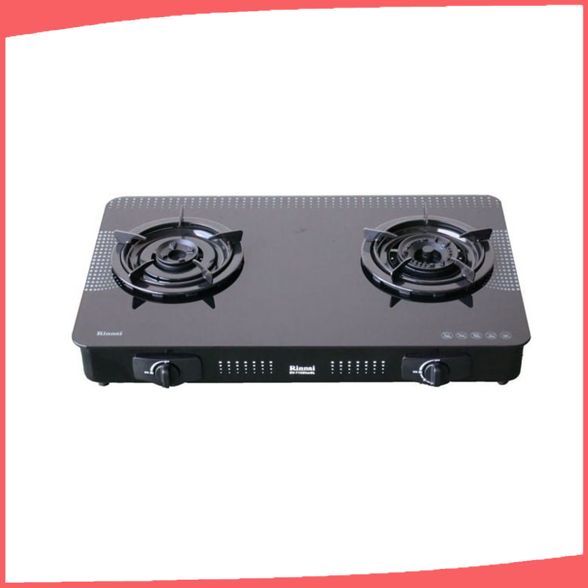 Hình ảnh sản phẩm - [RV-715 Slim(GL-D)] Bếp Gas Đôi Rinnai