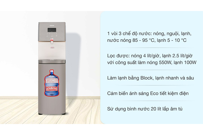 Hình ảnh sản phẩm - [ RWF-W1830UVBV(T) ] Máy Nước Nóng Lạnh Toshiba