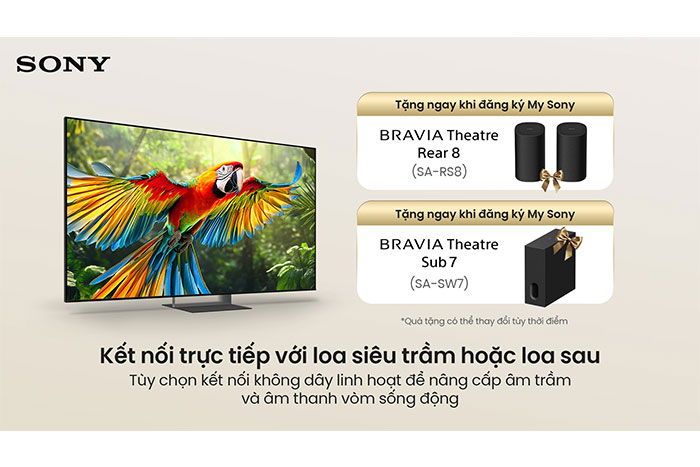 Hình ảnh sản phẩm - [K-55XR70M2] Sony Google TV True RGB BRAVIA 7 II 55 Inch