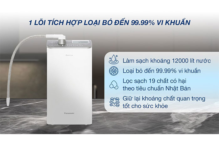 Hình ảnh sản phẩm - [TK-AS500-ZVN] Máy Lọc Nước Ion Kiềm Panasonic 3 Tấm Điện Cực