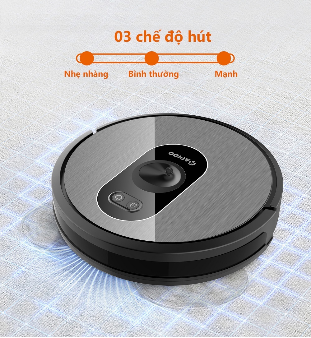 Robot hút bụi Rapido R8S - Nhiều chế độ hút