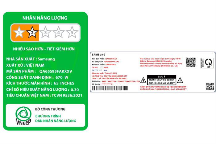 Hình ảnh sản phẩm - [QA65S95F] Smart Tivi OLED Samsung AI 4K 65 Inch