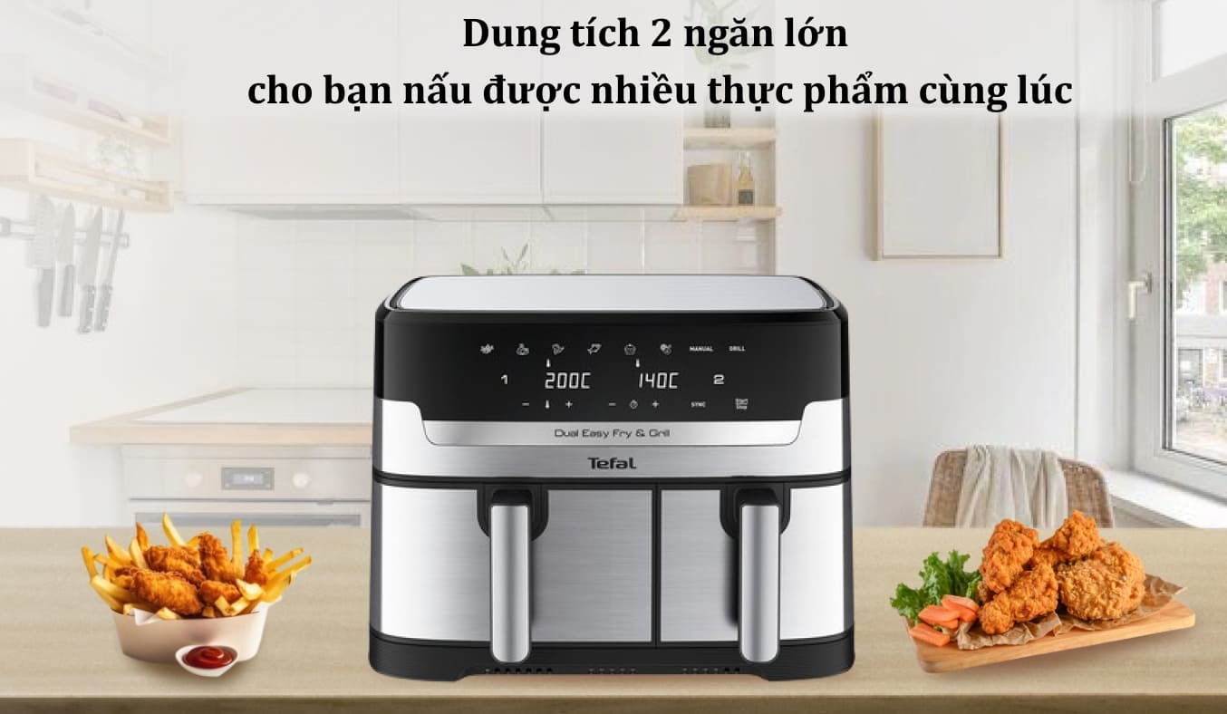 Nồi chiên không dầu Tefal 8.3 lít EY905D10