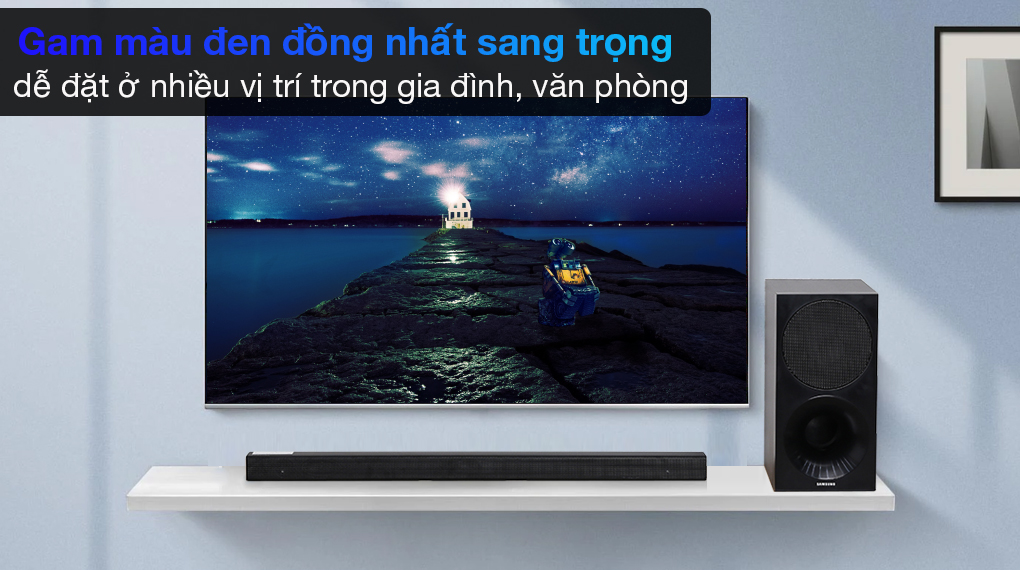 Loa với thiết kế hiện đại, sang trọng - Loa Thanh Samsung HW-M450