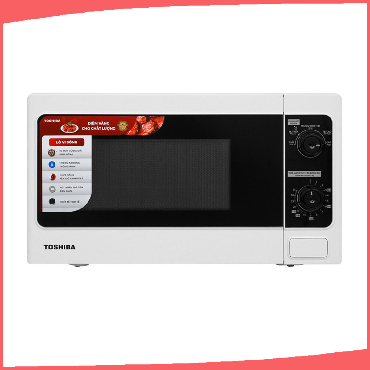 Hình ảnh sản phẩm - [ER-SM20(W1)VN] Lò Vi Sóng Toshiba 20 Lít