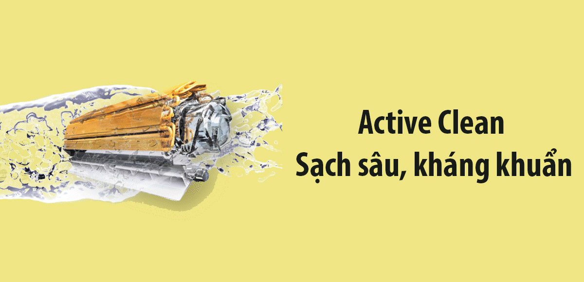 Active Clean - sạch sâu, kháng khuẩn, không khí luôn trong lành