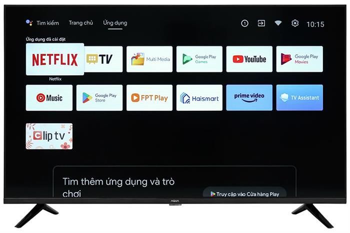 Hình ảnh sản phẩm - [AQT43K800FG] Android Tivi Aqua 43 inch
