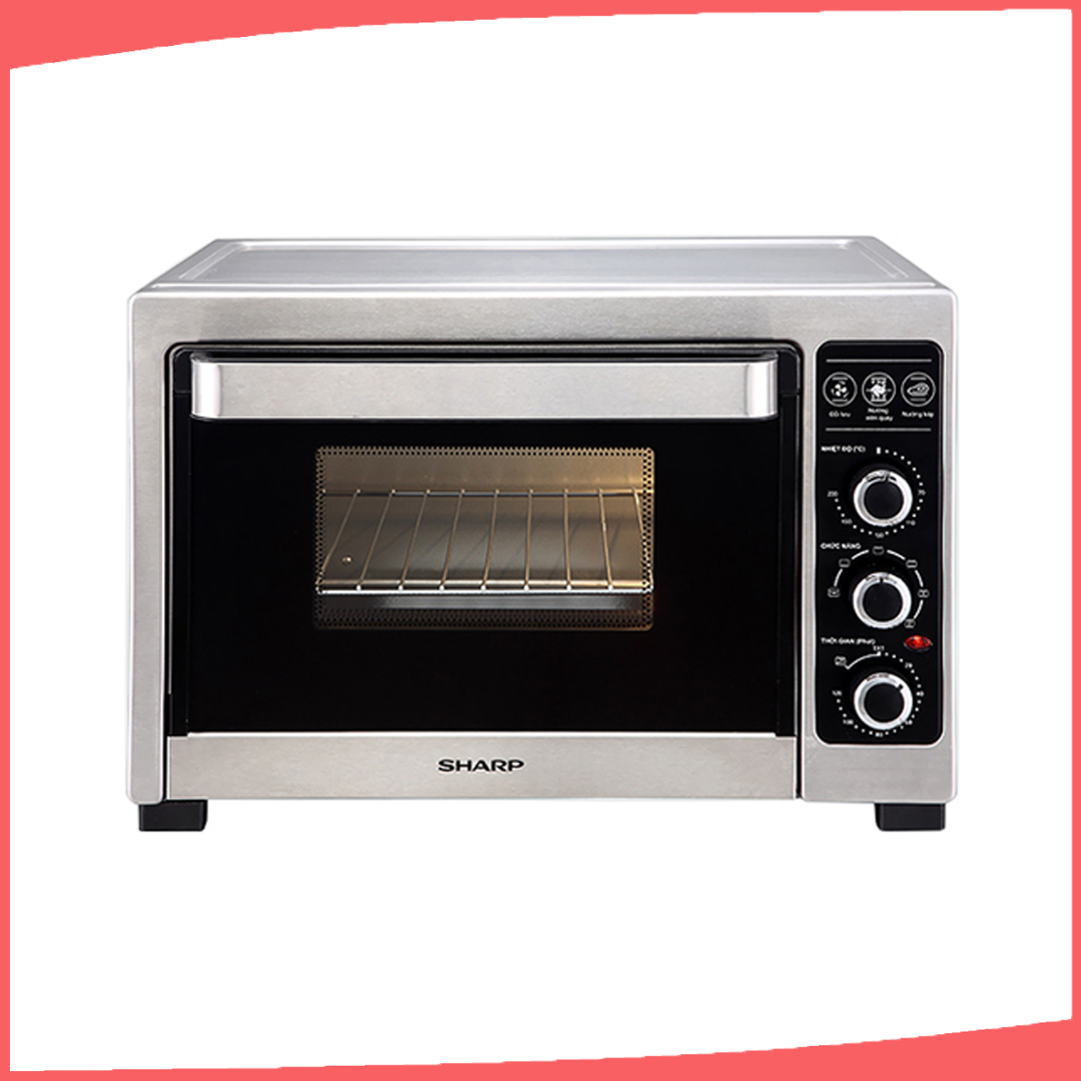 Hình ảnh sản phẩm - [EO-A383RCSV-ST] Lò nướng Sharp 38 lít EO-A383RCSV-ST