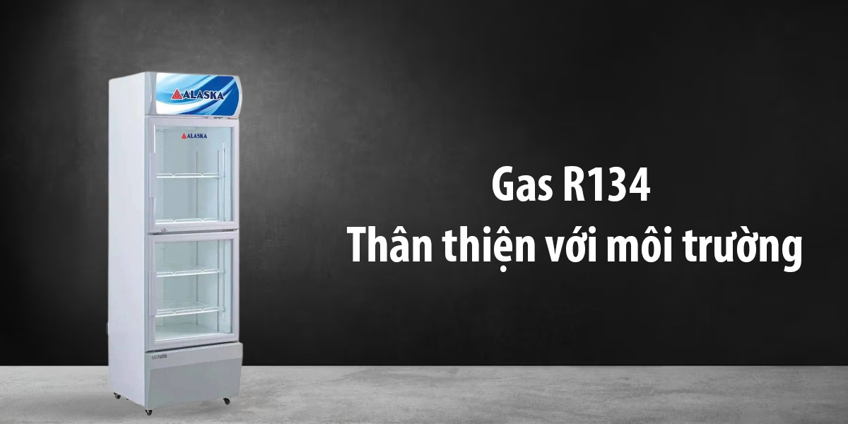 Sử dụng gas R134A, thân thiện với môi trường