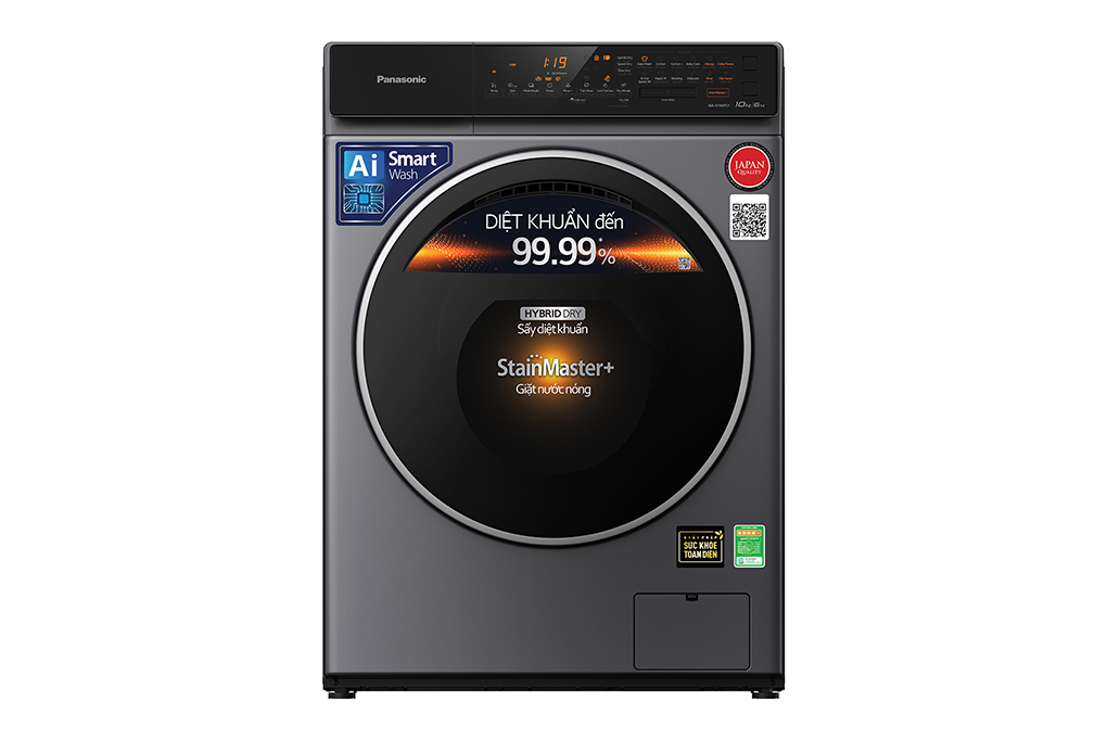 Hình ảnh sản phẩm - [NA-S106FC1LV] Máy giặt sấy Panasonic Inverter 10/6 kg