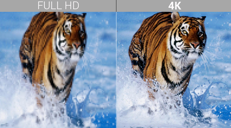 Độ phân giải 4K nét gấp 4 lần Ful HD