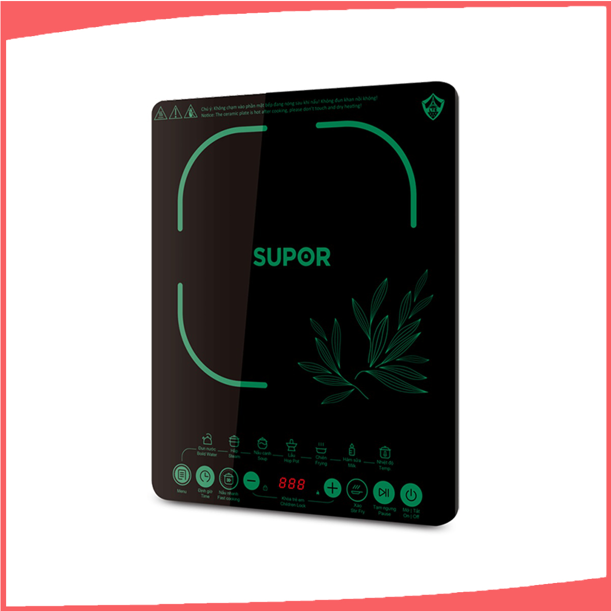 Hình ảnh sản phẩm - [SDHCB11TVN-GR] Bếp điện từ Easy Cooking Supor 2100W