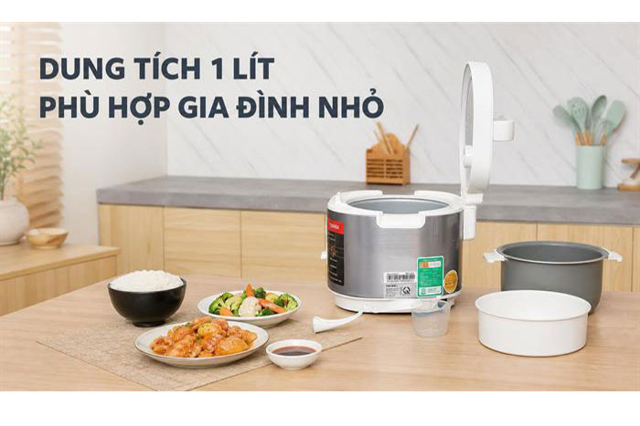 Hình ảnh sản phẩm - [RC-10JRUVN(W)] Nồi Cơm Điện Toshiba 1.0 Lít