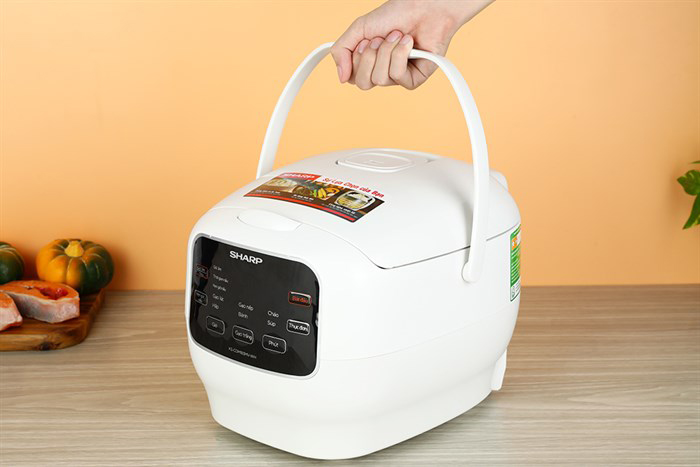 Hình ảnh sản phẩm - [KS-COM183MV-WH] Nồi Cơm Điện Tử Sharp 1.8 Lít