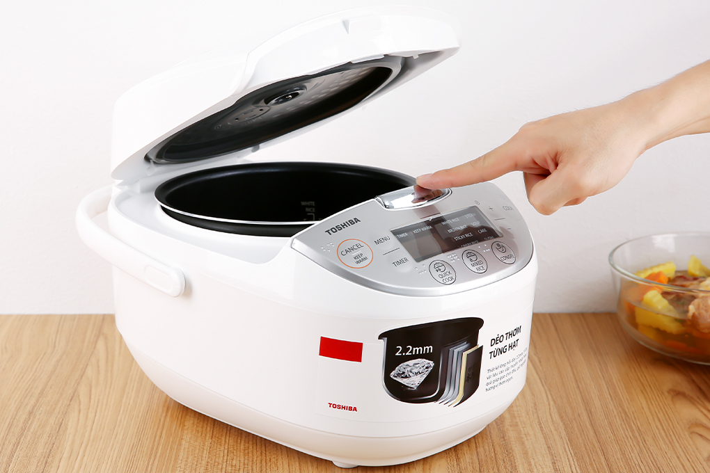 Hình ảnh sản phẩm - [RC-10DH2PV(W)] Nồi Cơm Điện Tử Toshiba 1.0 Lít
