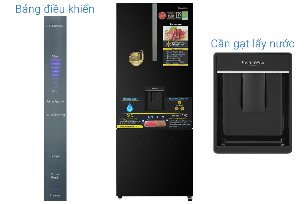 Hình ảnh sản phẩm - [NR-BX471GPKV] Tủ lạnh Panasonic Inverter 417 lít