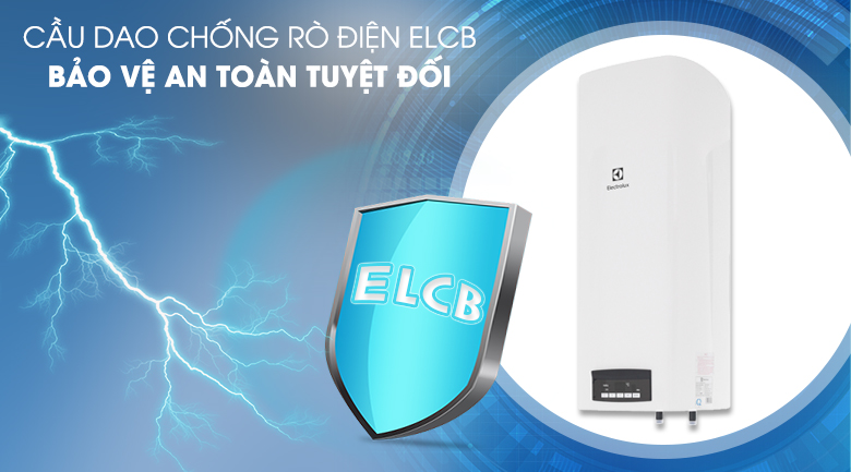 Cầu dao chống rò điện ELCB - Bình nước nóng Electrolux EWS502DX-DWE 50 lít