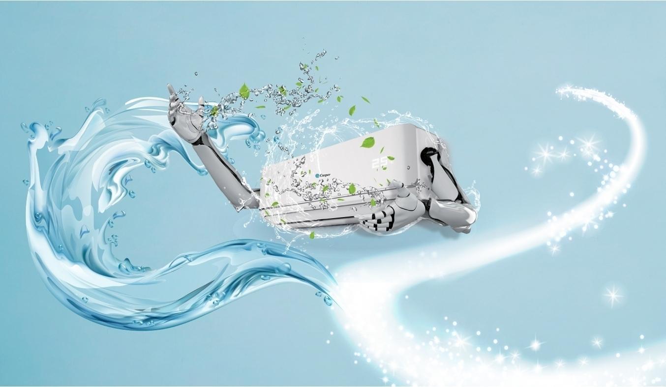 Máy lạnh Casper 1.5 HP SC-12FS33 tính năng i-Clean tự động làm sạch