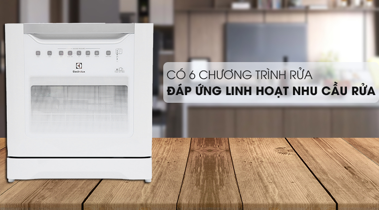 Máy rửa chén Electrolux ESF6010BW 1480W - 6 chương trình rửa