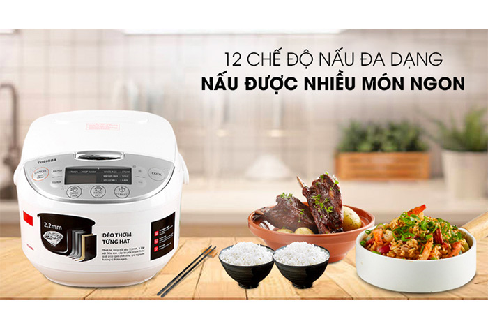 Hình ảnh sản phẩm - [RC-18DH2PV(W)] Nồi Cơm Điện Tử Toshiba 1.8 Lít