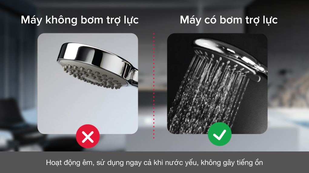 Máy nước nóng trực tiếp Ariston 4500W AURES PREMIUM+ 4.5P - Bơm trợ lực vận hành siêu êm