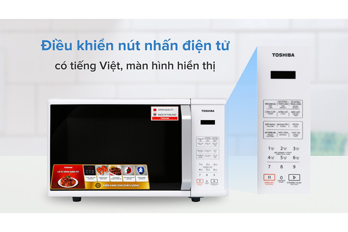 Hình ảnh sản phẩm - [ER-SS23(W1)VN] Lò Vi Sóng Toshiba 23 Lít