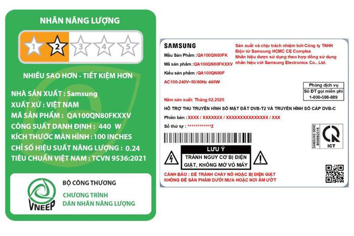 Hình ảnh sản phẩm - [QA100QN80FKXXV] Smart Tivi Neo QLED Samsung AI 4K 100 Inch