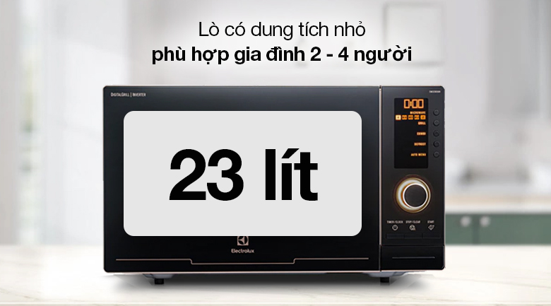 Lò vi sóng Electrolux EMS2382GRI 23 lít - Dung tích 23 lít