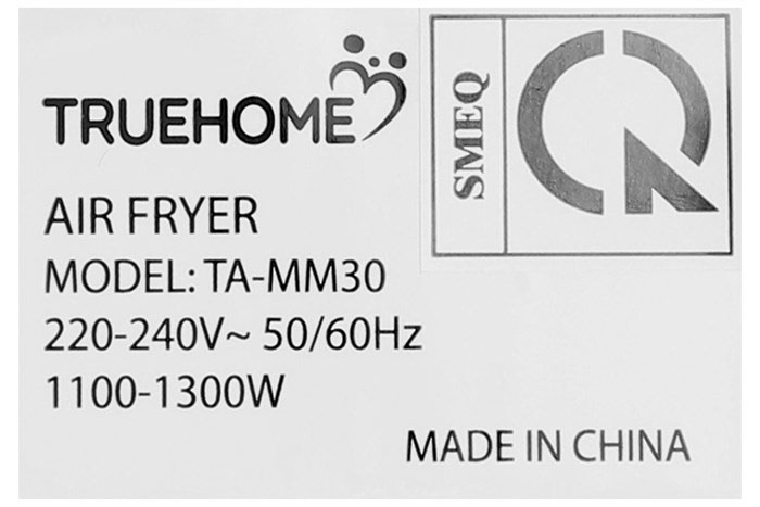 Hình ảnh sản phẩm - [TA-MM30] Nồi Chiên Không Dầu TrueHome 3 Lít