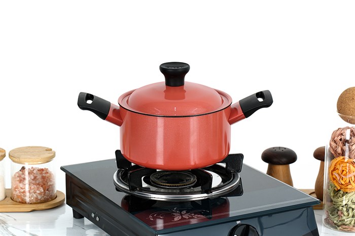 Hình ảnh sản phẩm - [H22104-ST20] Nồi nhôm đáy từ chống dính 20cm Supor Trendy (6 cái/thùng)