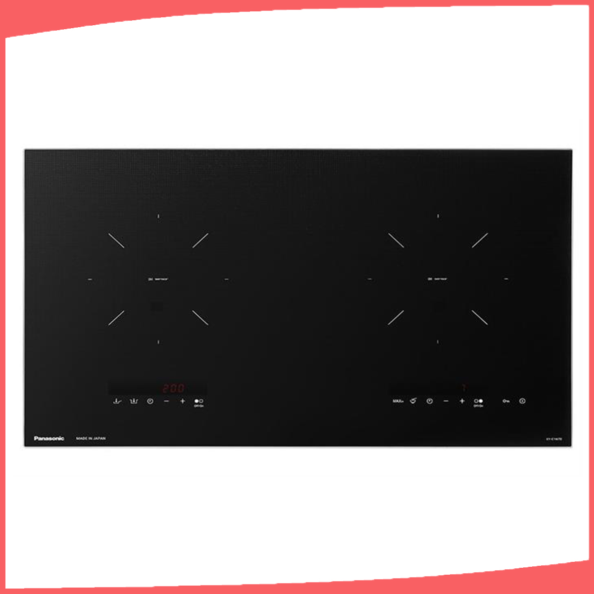 Hình ảnh sản phẩm - [KY-C1W70KRA] Bếp Từ Đôi Lắp Âm Panasonic