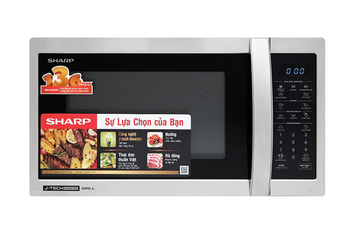 Hình ảnh sản phẩm - [R-G52XVN-ST] Lò Vi Sóng Có Nướng Sharp 25 Lít